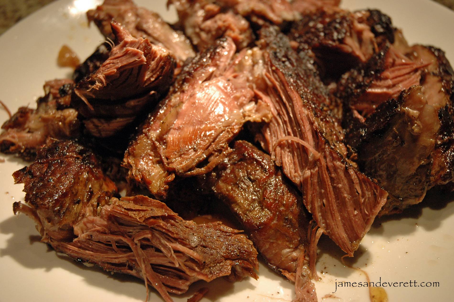 What is a recipe using chuck roast cooked in the oven?